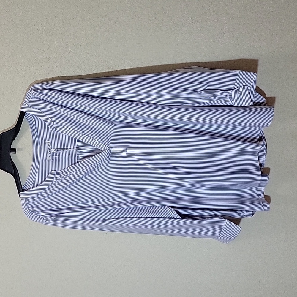 NWT Blue and White Striped Long Sleeve Top